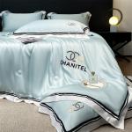 Homeuse Washed Silk Embroidered Quilt Set 4 Pieces for Comfortable and Healthy