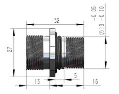 OE25M/05M Optical Fiber Connector Customized 2-7 Cores High Performance