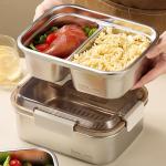 Rectangular Stainless Steel Food Storage Containers for Food Fruit Fresh Keeping