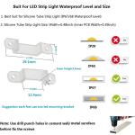 Ip68 Sleeve Led Light Strip Fixing Buckle 12mm Waterproof