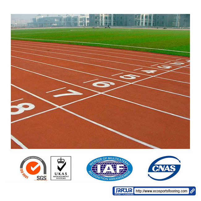 Outdoor Rubber Running Track UV Resistance Playground Sports Flooring