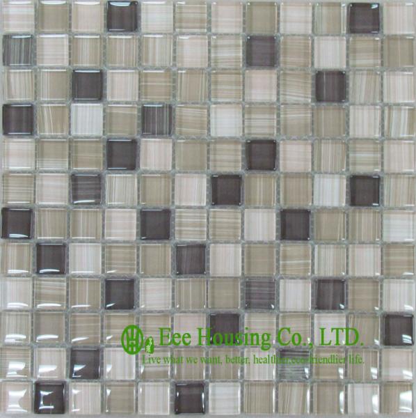 Alkali-proof Glass Crystal Mosaic Tile For home decoration,China Glass mosaic
