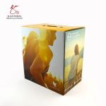 Folded CMYK Corrugated Paper Box Stamped Packaging With Handle