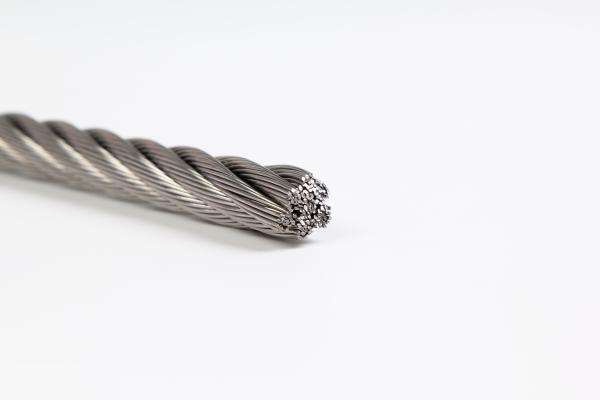 Elevator And Cable Car Systems 7x19 Stainless Steel Wire Rope Smooth Surface