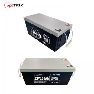 China Deep Cycle 12v250ah Lifepo4 Battery Replacement For SLA From Matrix on sale