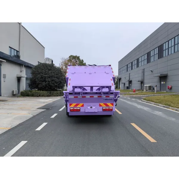 Pure Electric New Energy Vehicle with a Capacity of 8 Cubic Meters and a Rear Mounted Bucket Type Compressed Garbage Truck