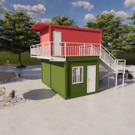 Wholesale Outdoor Party Prebuilt Container House Foldable Easy Assembly Deployment from china suppliers