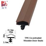 High Resilience Co-Extruded Wooden Door Seal Strips TPE Door Weather Seal Strip