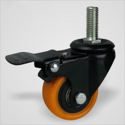 1.5 inch orange PU casters