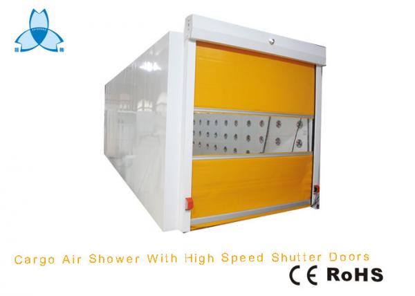Quality OEM Clean Air Shower Tunnel With Auto High Fast Speed Shutter Doors By Radar Sensor for sale