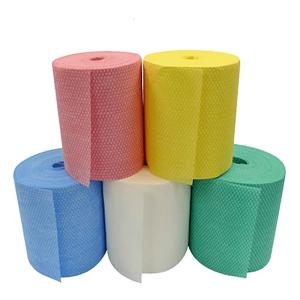 Wholesale 30gsm Washable Non Woven Jumbo Roll Rags Tearproof Disposable For Kitchen from china suppliers
