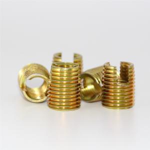 Wholesale ROHS Golden 10-32 M5 Slotted Self Tapping Thread Insert Nut from china suppliers