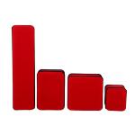 Custom Red Velvet Jewelry Packaging Box Double Layer for Bracelet Necklace and