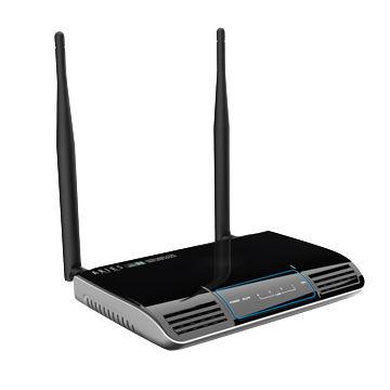300Mbps High Gain Wireless Router with 5dBi Detachable Antenna, Supports WPA