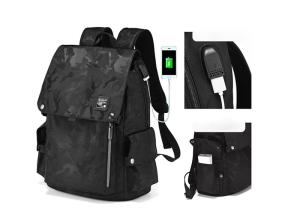 Wholesale High Quality New Arrival Trend Casual Men Backpack All Black Backbag for Sale from china suppliers