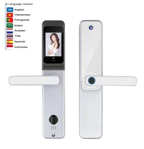 Wholesale S802Pro Fingerprint Code Door Lock 8 Language Video Doorbell Smart Lock from china suppliers