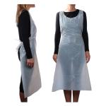 Economical Disposable CPE Plastic Aprons Water Resistant With Waist Tie Closure