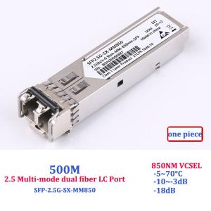 Wholesale Dual LC Port 2.5G Sfp Transceiver Multi Mode Single Mode Gigabit Sfp Module from china suppliers