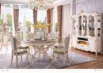 Round Rotating Centre Set 6 Chair Marble Dining Table OY-CT02