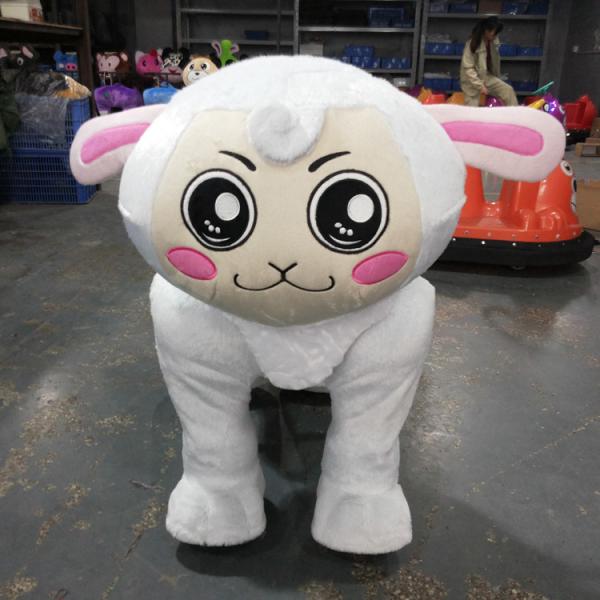 Explosion models small animal shape plush car / child four battery car / animal