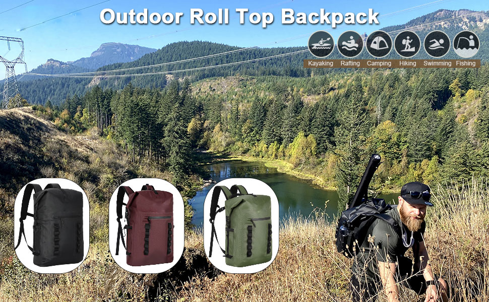 Top Quality Durable Easy to Use Foldable Large Capacity Dry Bag Travel Camping Waterproof Backpack