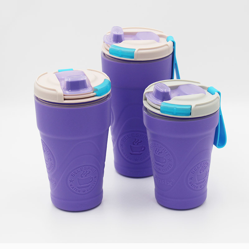 360ml Silicone Coffee Mug With Silicone Sleeve
