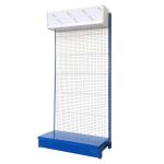 Factory Custom Size Color black gondola shelving supermarket display rack
