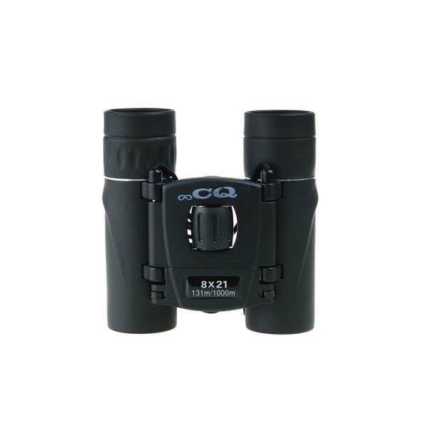 Compact Folding QC 8X21 Student Binoculars with Close Focus 6.4m and Eye Relief 10mm