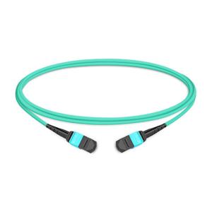 Wholesale 1m (3ft) 12 Fibers Female to Female MTP Trunk Cable Polarity B LSZH OM3 50/125 Multimode Fiber from china suppliers
