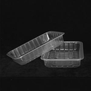 China Lettuce Vegetable PP Clear Disposable Plastic Tray 285 X 205 X 35MM on sale