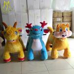 Hansel amusement walking kids rideable electric motorized animal for park