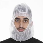 hair cap workshop disposable astronaut cap head cover hood with face masks for