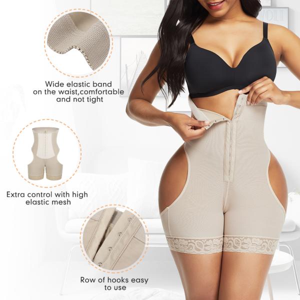 High Waist Butt Lifting Tummy Control Shapewear for Women Slimming and Spandex Features