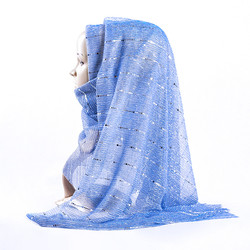 Breathable Imitation Silk Material Muslim Jersey Hijab Beautiful Shiny Solid