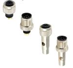Circular Waterproof M12 8 Pin Male Straight Connector Front Panel Mount Solder