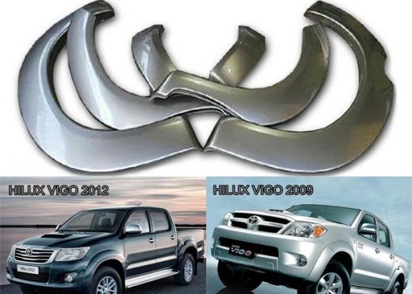 Quality OE Style Plastic Wheel Arch Fender Flares For TOYOTA HILUX VIGO 2009 and 2012 for sale
