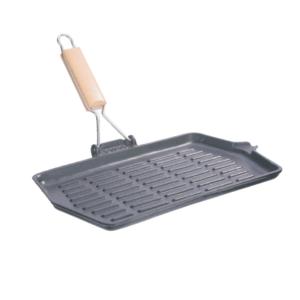 Wholesale 13.8inch Cast Iron Grill Griddle Non Stick Grill Pan For Camping from china suppliers
