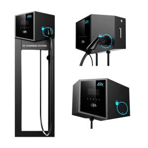 Wholesale Ocpp1.6J 3phase Type2 Wall Box EV Charger 22kw With Pillar from china suppliers
