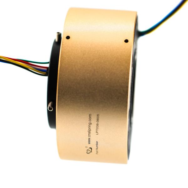 38.1mm Hole Dia Slip Ring of 6 Circuits Transmitting 5A Per Circuit with 300 rpm