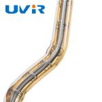 Quartz Glass Heating Lamp Tube Single Tube Gold Coating Circular Infrared Lamp
