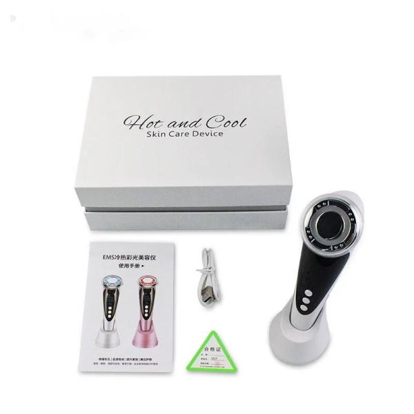 LED Microcurrent Face Lift Machine Hot Cold Red Light Photon Beauty Device Wrinkle Remover