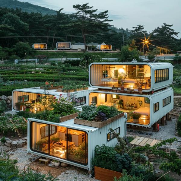 Fast-Install And Customizable Two-Storey Commercial Integrated Houses For B Bs