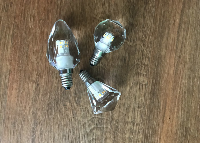 High Lumen Crystal Led Candle 3.3w Low Power Consumption With Blister Packing
