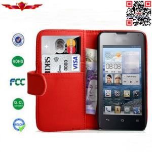 Wholesale Dirtproof/Shockproof High Level PU Wallet Leather Cover Case For HUAWEI Ascend Y330 from china suppliers