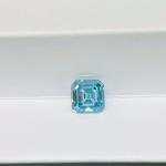 Asscher Cut Blue Synthetic Diamond Lab Engineered Diamonds 1-2 Carat