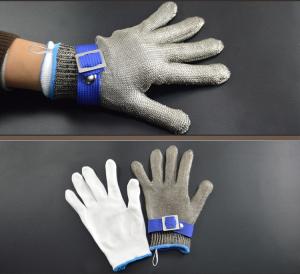 Wholesale SS316 Wire Class 5 Cut Resistant Protective Work Gloves Polyethylene Fibers from china suppliers