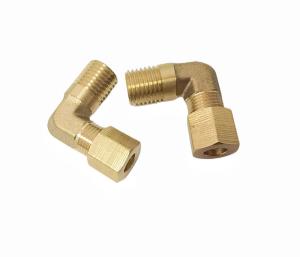 Wholesale Brass 90 Degree Elbow Fitting Compression 1/4x1/4 NPT from china suppliers