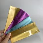 Colorful Metallic Custom Plastic Bags Back Seal With Aluminum Foil Food Grade
