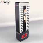 Black Metal Sunglasses Display Case With LED Lighting