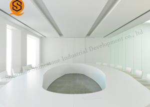 Wholesale 10 12 Person Conference Table O Shaped 100% Repairable Artificial Stone Material from china suppliers